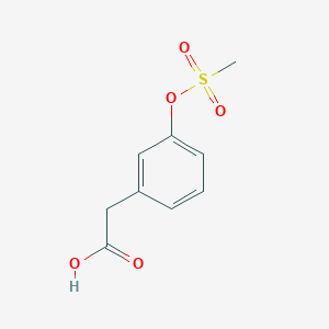 B1391761 3-[(Methylsufonyl)oxy]phenylacetic acid CAS No. 1221791-80-5