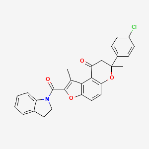 molecular formula C28H22ClNO4 B13917630 AZM475271 