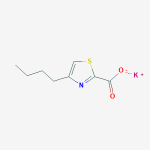 molecular formula C8H10KNO2S B1391769 Potassium 4-butyl-1,3-thiazole-2-carboxylate CAS No. 1240526-62-8