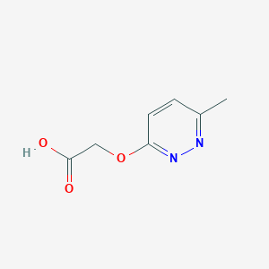 molecular formula C7H8N2O3 B1391770 2-[(6-Methylpyridazin-3-yl)oxy]acetic acid CAS No. 1219827-74-3