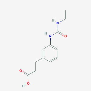 B1391771 3-(3-[(Ethylamino)carbonyl]aminophenyl)propanoic acid CAS No. 1221792-59-1
