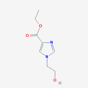 molecular formula C8H12N2O3 B13917716 Ethyl 1-(2-hydroxyethyl)-1H-imidazole-4-carboxylate 