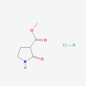 molecular formula C6H10ClNO3 B1391772 Methyl 2-oxopyrrolidine-3-carboxylate hydrochloride CAS No. 1242267-85-1