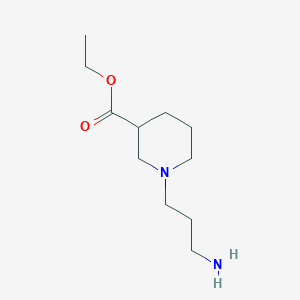 molecular formula C11H22N2O2 B1391778 Ethyl 1-(3-aminopropyl)piperidine-3-carboxylate CAS No. 1221792-43-3