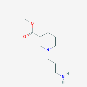 Ethyl 1-(3-aminopropyl)-3-piperidinecarboxylate
