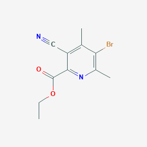 B1391779 Ethyl 5-bromo-3-cyano-4,6-dimethyl-2-pyridinecarboxylate CAS No. 1221791-96-3