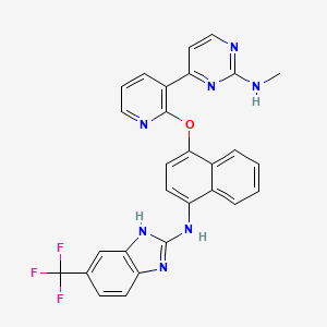 molecular formula C28H20F3N7O B13917794 APcK110 