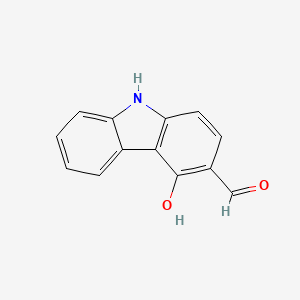 molecular formula C13H9NO2 B13917809 4-hydroxy-9H-carbazole-3-carbaldehyde 