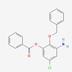 3-Amino-2-(benzyloxy)-5-chlorophenyl benzoate