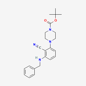 Tert-butyl 4-[3-(benzylamino)-2-cyanophenyl]piperazine-1-carboxylate