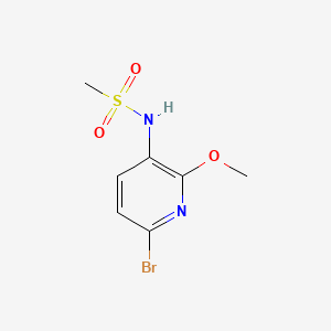 molecular formula C7H9BrN2O3S B13917894 N-(6-Bromo-2-methoxy-3-pyridinyl)methanesulfonamide 