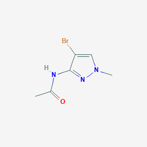 molecular formula C6H8BrN3O B13917940 N-(4-Bromo-1-methyl-1H-pyrazol-3-yl)acetamide 