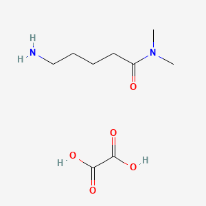 molecular formula C9H18N2O5 B1391795 5-amino-N,N-dimethylpentanamide oxalic acid salt CAS No. 1221792-33-1