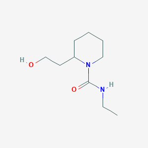 molecular formula C10H20N2O2 B1391799 N-ethyl-2-(2-hydroxyethyl)piperidine-1-carboxamide CAS No. 1183246-55-0