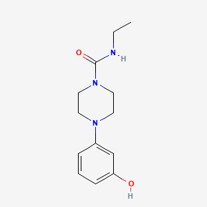 B1391801 1-(3-Hydroxyphenyl)-4-ethylcarbamoyl-piperazine CAS No. 1221792-31-9