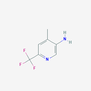molecular formula C7H7F3N2 B1391802 4-Methyl-6-(trifluoromethyl)pyridin-3-amine CAS No. 944317-54-8