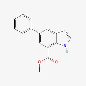 molecular formula C16H13NO2 B1391805 Methyl 5-phenyl-1H-indole-7-carboxylate CAS No. 860624-96-0