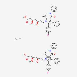 molecular formula C68H74CaF2N4O10 B13918065 O-Methyl Atorvastatin hemicalcium 