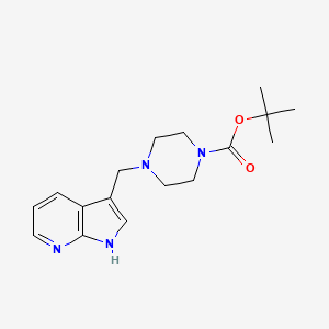 tert-butyl 4-{1H-pyrrolo[2,3-b]pyridin-3-ylmethyl}piperazine-1-carboxylate