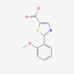 molecular formula C11H8NO3S- B13918079 Sodium2-(2-methoxyphenyl)-1,3-thiazole-5-carboxylate 