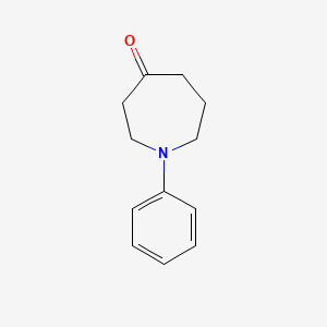 molecular formula C12H15NO B13918088 1-Phenylazepan-4-one 