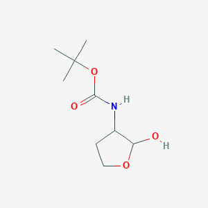 tert-Butyl (2-hydroxyoxolan-3-yl)carbamate