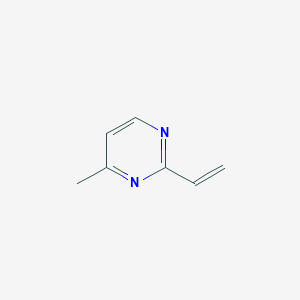 molecular formula C7H8N2 B13918100 4-Methyl-2-vinylpyrimidine 