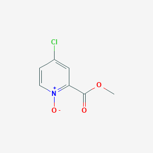 molecular formula C7H6ClNO3 B1391811 4-Chloro-2-(methoxycarbonyl)pyridine 1-oxide CAS No. 90048-09-2