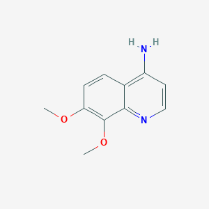 molecular formula C11H12N2O2 B1391813 7,8-Dimethoxyquinolin-4-amine CAS No. 99878-77-0