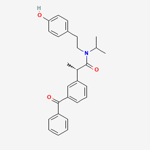 molecular formula C27H29NO3 B1391814 (S)-2-(3-Benzoylphenyl)-N-(4-hydroxyphenethyl)-N-isopropylpropanamide CAS No. 1173289-66-1