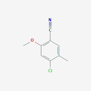 molecular formula C9H8ClNO B1391815 4-氯-2-甲氧基-5-甲基苯甲腈 CAS No. 755027-31-7