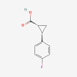 molecular formula C10H9FO2 B13918193 cis-2-(4-Fluorophenyl)cyclopropanecarboxylic acid 
