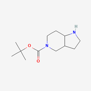 molecular formula C12H22N2O2 B1391822 Tert-butyl hexahydro-1H-pyrrolo[3,2-C]pyridine-5(6H)-carboxylate CAS No. 1160247-99-3