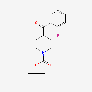 molecular formula C17H22FNO3 B1391823 tert-Butyl 4-(2-fluorobenzoyl)piperidine-1-carboxylate CAS No. 1134327-76-6