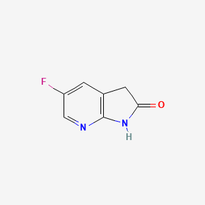 molecular formula C7H5FN2O B1391824 5-Fluoro-1H-pyrrolo[2,3-b]pyridin-2(3H)-one CAS No. 1190314-85-2