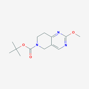 molecular formula C13H19N3O3 B1391826 tert-butyl 2-methoxy-7,8-dihydropyrido[4,3-d]pyrimidine-6(5H)-carboxylate CAS No. 900156-22-1