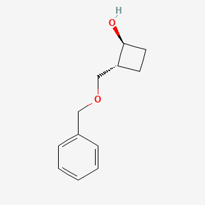 molecular formula C12H16O2 B13918278 trans-2-(Benzyloxymethyl)cyclobutanol 