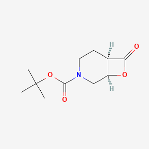 molecular formula C11H17NO4 B13918355 Tert-butyl cis-7-oxo-8-oxa-3-azabicyclo[4.2.0]octane-3-carboxylate 