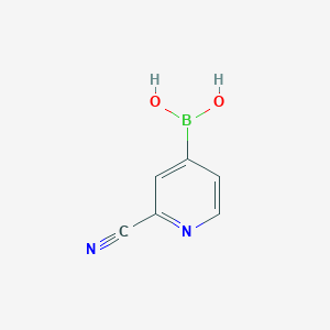 molecular formula C6H5BN2O2 B1391837 (2-Cyanopyridin-4-YL)boronic acid CAS No. 903513-60-0
