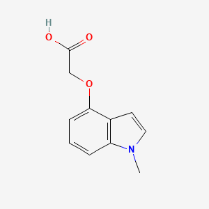 molecular formula C11H11NO3 B1391840 [(1-甲基-1H-吲哚-4-基)氧基]乙酸 CAS No. 1093759-63-7
