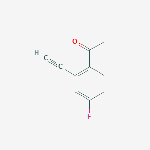 molecular formula C10H7FO B13918430 2-Acetyl-5-fluorophenylacetylene 