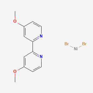molecular formula C12H12Br2N2NiO2 B13918523 Dibromonickel;4-methoxy-2-(4-methoxypyridin-2-yl)pyridine 