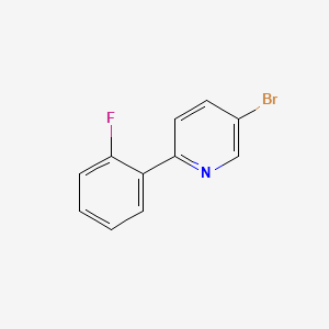 molecular formula C11H7BrFN B1391854 5-Bromo-2-(2-fluorophenyl)pyridine CAS No. 918305-20-1