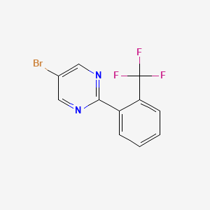 molecular formula C11H6BrF3N2 B1391855 5-Bromo-2-(2-(trifluoromethyl)phenyl)pyrimidine CAS No. 1119090-26-4