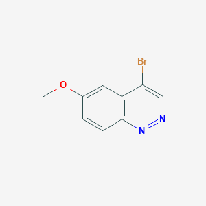 molecular formula C9H7BrN2O B13918596 4-Bromo-6-methoxycinnoline 
