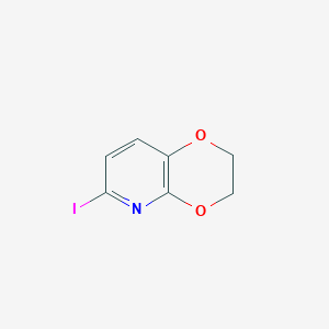 molecular formula C7H6INO2 B1391867 6-Iodo-2,3-dihydro-[1,4]dioxino[2,3-b]pyridine CAS No. 1246088-42-5