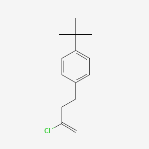 molecular formula C14H19Cl B1391868 4-(4-叔丁基苯基)-2-氯-1-丁烯 CAS No. 1049030-29-6