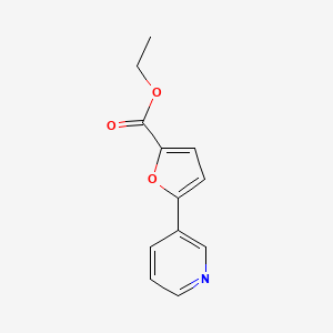 molecular formula C12H11NO3 B1391874 Ethyl 5-(3-pyridyl)-2-furoate CAS No. 1050421-30-1