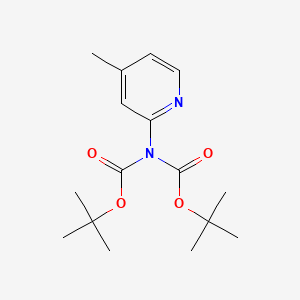molecular formula C16H24N2O4 B13918746 tert-Butyl (tert-butoxycarbonyl)(4-methylpyridin-2-yl)carbamate 