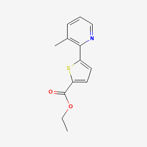 molecular formula C13H13NO2S B1391875 Ethyl 5-(3-Methylpyridin-2-yl)thiophene-2-carboxylate CAS No. 1187163-55-8